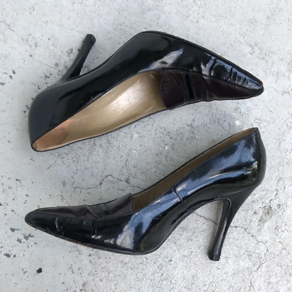 Vintage Gianni Versace’s patent leather heels